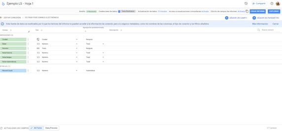 campos personalizados looker studio